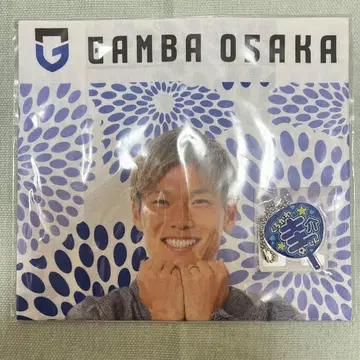 감바 오사카 4 쿠로카와 케이스케 유카타 수건 부채 키링