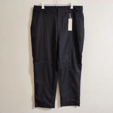 빅 사이즈 3L 테이퍼드 팬츠 캐주얼 팬츠 면 100% 블랙