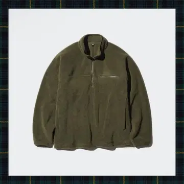 [유니클로] 플리스 오버사이즈 하프 지퍼 풀오버