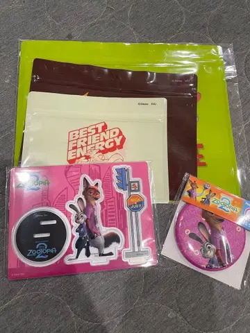 주토피아 아크릴 스탠드 세트 캔 거울