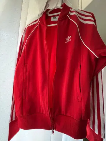 adidas 집업 자켓 레드