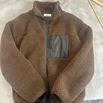 브라운 플리스 자켓