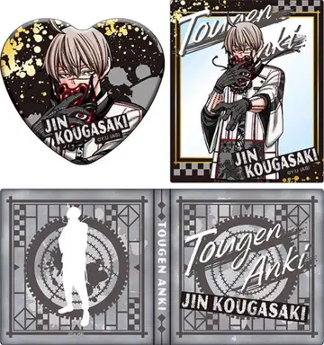 도원암귀 코우구자키 진 컬렉션북 미개봉 캔뱃지 아크릴 카드