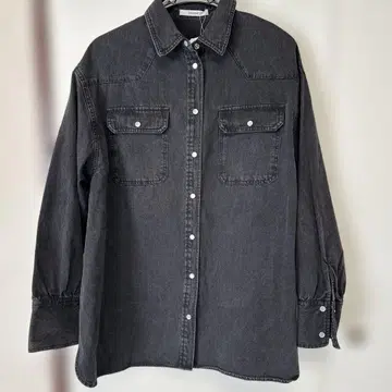 디스코트 DISCOAT 데님 웨스턴 셔츠 긴팔 블랙