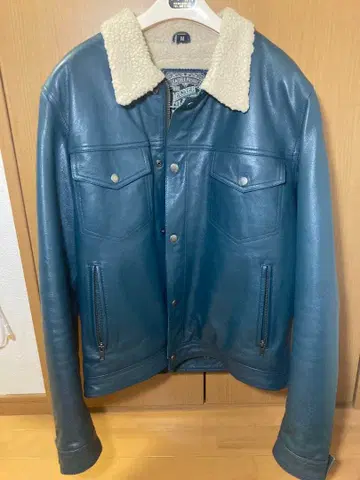 가죽 보아 부착 자켓 M 사이즈