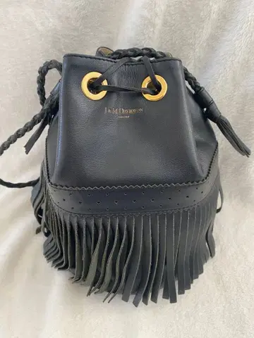 J.M. Davidson 블랙 프린지 버킷백