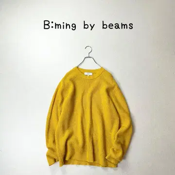 B:ming by beams 남성용 사이즈 워셔블 편직 크루 니트