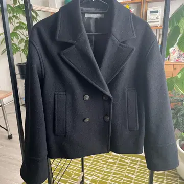 띠어리 럭스 P코트 블랙 38