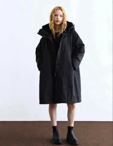 WCJ 발수 에코 퍼 라이너 포함 3WAY 코트 블랙