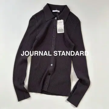 택 포함 새상품 저널 스탠다드 리브 폴로 가디건 블랙 블랙