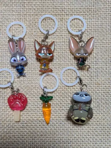 주토피아 메지루시 액세서리 전 6종 컴플리트