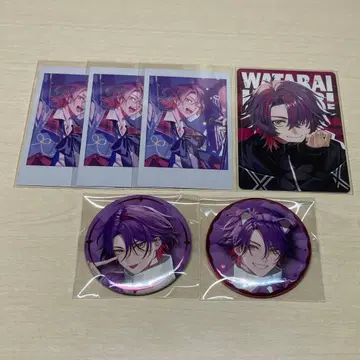 니지산지 VOLTACTION 와타라이 히바리 카드 캔뱃지 묶음 판매