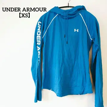 언더아머 파랑 후드 부착 후드티 XS