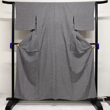 워셔블 기모노 모노톤 꽃 무늬 코몬 기모노 012t