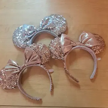 디즈니랜드 스팽글 머리띠 3종 세트