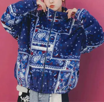 [ 스칼라 ] 랜덤 반다나 패턴 양면 플란넬 BZ