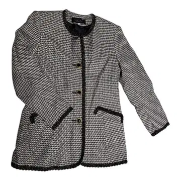 ALLEGRUN 트위드 자켓 노카라 포멀 9호 캐주얼