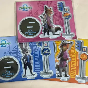 주토피아2 해피 복권 G상 아크릴 스탠드 프롭스 닉 주디