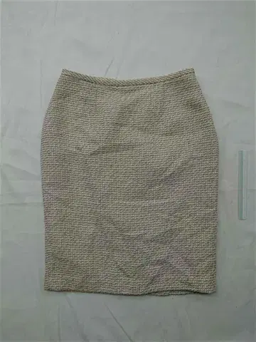 캘빈 클라인 트위드 타이트 스커트 베이지 계열 여성용