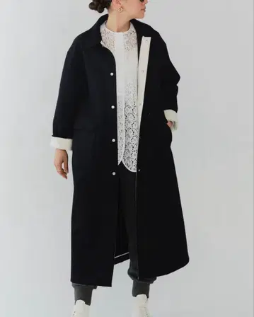 yori 멜톤 울 롱 코트 2025 AW