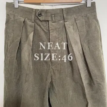 NEAT 코듀로이 슬랙스 사이즈 46 올리브