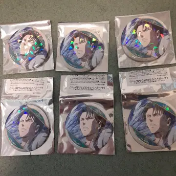 리바이 트레이딩 홀로그램 캔뱃지 6개 세트