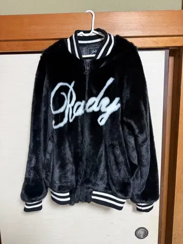 블랙 플리스 봄버 자켓