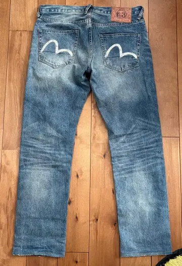 evisu 블루 데님 팬츠