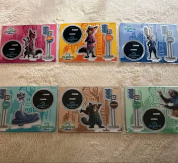 Happy 복권 주토피아2 G상 아크릴 스탠드 프롭스 전종 세트