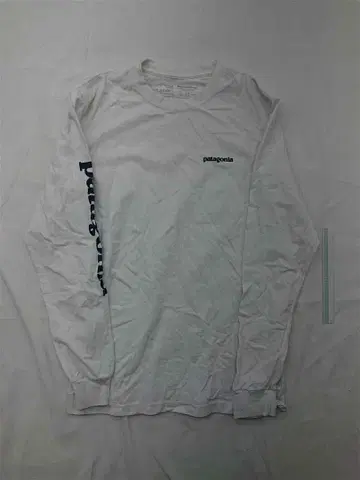 파타고니아 롱 슬리브 T셔츠 XS 화이트 남성용