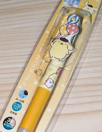 산리오 폼폼푸딩 프리 쿠션 볼 지울 수 있는 펜 3색