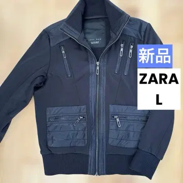 [ 새상품 ] ZARA MAN 충전솜 블루종 블랙 L 자라 남성용 아우터