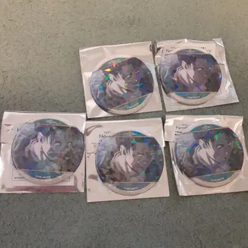 진격의 거인 리바이 홀로그램 캔뱃지 5개 세트