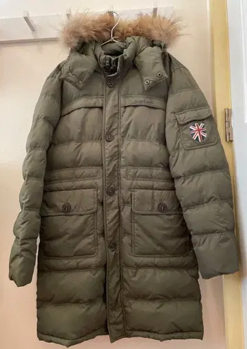 남성용 다운 롱 코트/XL