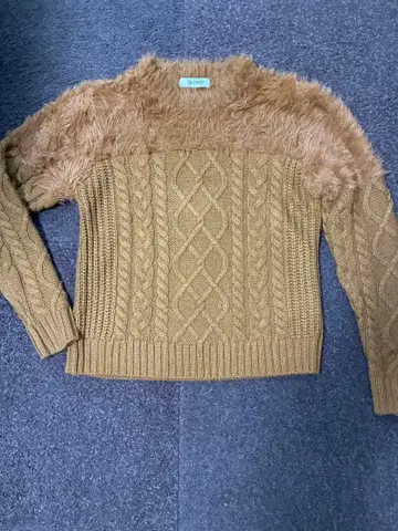 nano universe 케이블 짜임 퍼 니트