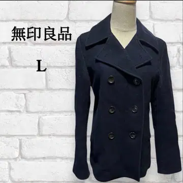 무인양품 아우터 P 코트 L 블랙 여성용