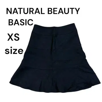 내추럴 뷰티 베이직 플레어 스커트 블랙 여성용 XS 2238