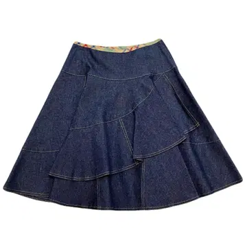 새상품급 요크랜드 데님 스커트 에스카르고 스커트 7AR S