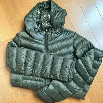 UNIQLO 여성용 울트라 라이트 다운 코트 M 브라운