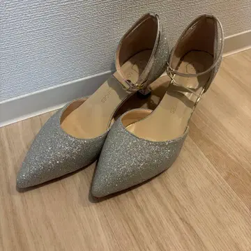 브라이덜 슈즈 실버 24cm