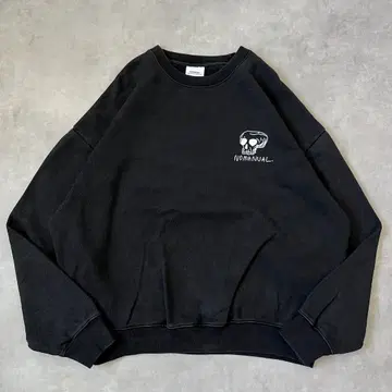 NOMANUAL 노매뉴얼 맨투맨 로고 한국 L 블랙 18040