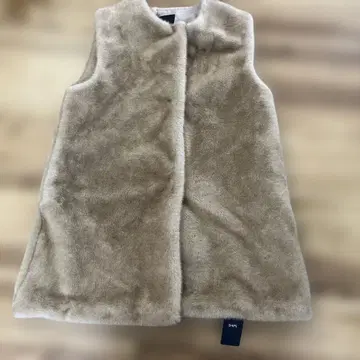 [ 택 포함 ] SHIPS 카멜 인조 모피 베스트 베스트 38