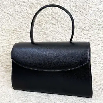 [컨디션 최상] 츠치야 가방 포멀 클래식 핸드백 탑 핸들 블랙