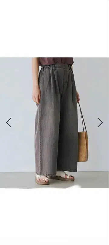 스튜디오 클립 데님 팬츠 M 브라운