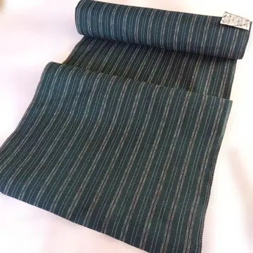 옷감 다크 그린 스트라이프 원단