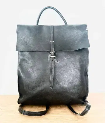 새상품급 genten 토스카 봉투형 가죽 백팩 미네르바 박스