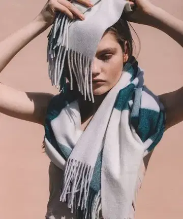 엘레간세제 check wave British Garden 대형 스톨