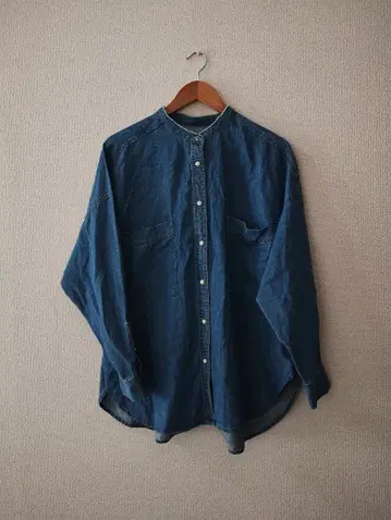 URBAN RESEARCH DOORS 밴드 카라 데님 셔츠 M
