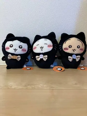 치이카와 (먼작귀) 검은 고양이 3체 세트