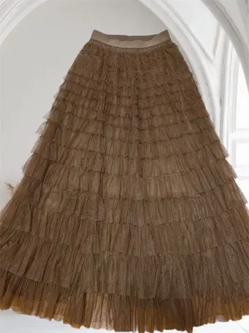 miele grande 미엘레 그랑데 티어드 샤샤 스커트 미사용